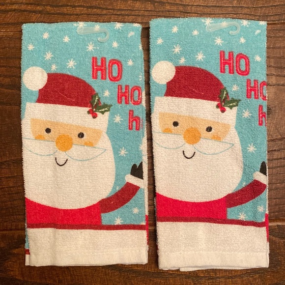 Santa Claus Kitchen Towels, Santa Claus Pot Holders & Santa Claus Oven Mitts Set - Picture 4 of 16